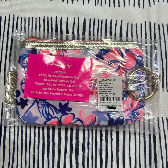 Resort White Party Like a Lobstar Zip Top Wallet - Picture 2 of 3